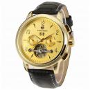Ceas Forsining barbatesc automatic, curea din piele naturala neagra, ceas de top model 2018, stil fashion