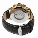 Ceas Forsining barbatesc automatic, curea din piele naturala neagra, ceas de top model 2018, stil fashion