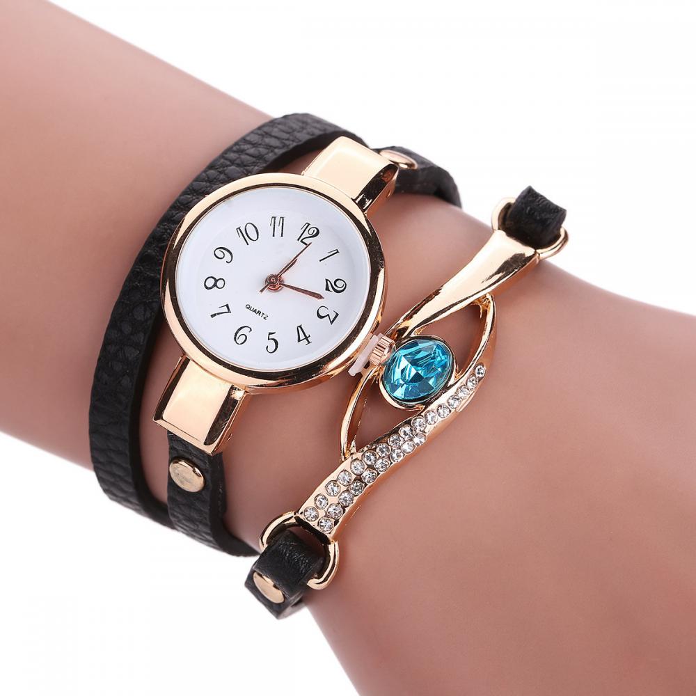 Ceas dama model 2018, curea din piele, stil Fashion, mecanism Quartz