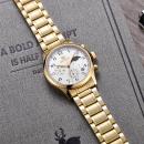 Ceas Megir barbatesc, Moon Phase, rezistent la apa 3Bar, mecanism Quartz, curea din otel inoxidabil, afisaj analogic, stil Fashion + cutie cadou