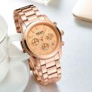 Set ceas barbatesc + ceas dama Megir, rezistent la apa 3Bar, mecanism Quartz, afisaj analogic, stil Fashion + cutie cadou