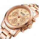 Set ceas barbatesc + ceas dama Megir, rezistent la apa 3Bar, mecanism Quartz, afisaj analogic, stil Fashion + cutie cadou