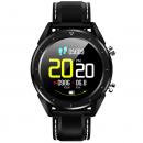 Ceas smartwatch NO.1 DT28, 64KB RAM + 512KB ROM, display 1.54 inch cu touch screen, rezolutie 240 x 240 pixeli, baterie 230mAh, altimetru/barometru/termometru, rezistent la apa IP68