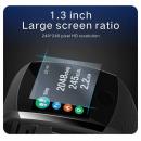 Smartwatch LOKMAT Q11, display 1.3 inch, rezolutie 240*240 pixeli, monitorizarea ritmului cardiac, tensiunii arteriale, calitatea somnului, pasilor, caloriilor, kilometrajului