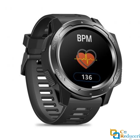 Ceas smartwatch Zeblaze VIBE 5, display 1.3 inch IPS, rezolutie 240 x 240 pixeli, baterie 180mAh, monitorizarea ritmului cardiac, monitorizeaza calitatea somnului, pedometru