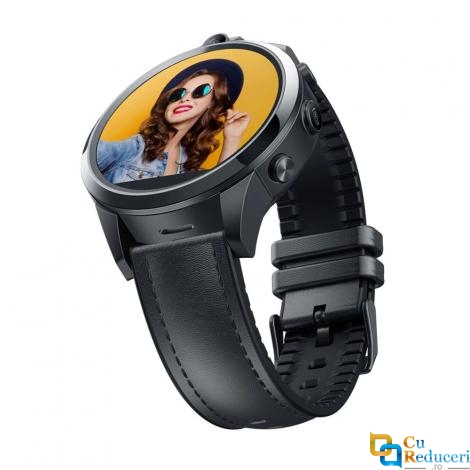 Ceas smartwatch Zeblaze Thor 5 Pro, 2 x camera 5MP, display 1.6 inch LTPS Crystal cu touch screen, rezolutie 320 * 320 pixeli, GPS, procesor Quad Core 1.25GHz, 3G Ram + 32G ROM, 4G, baterie 800mAh