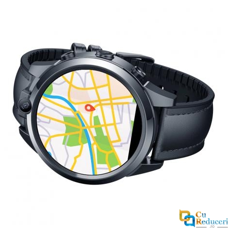 Ceas smartwatch Zeblaze Thor 5 Pro, 2 x camera 5MP, display 1.6 inch LTPS Crystal cu touch screen, rezolutie 320 * 320 pixeli, GPS, procesor Quad Core 1.25GHz, 3G Ram + 32G ROM, 4G, baterie 800mAh