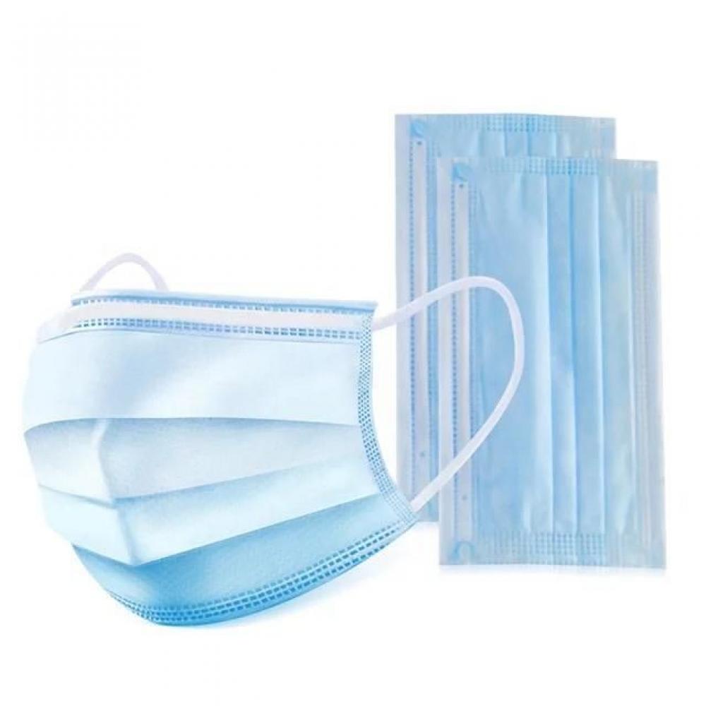 Set 50 bucati masti chirurgicale faciale cu 3 straturi / albastre