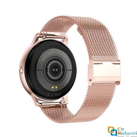 Ceas Smartwatch Kingwear DT88 pro gold, rezistent la apa IP67, 64KB Ram + 512KB ROM, display 1.3 inch HD cu touch screen, rezolutie 240 * 240 pixeli, capacitate baterie 180 mAh