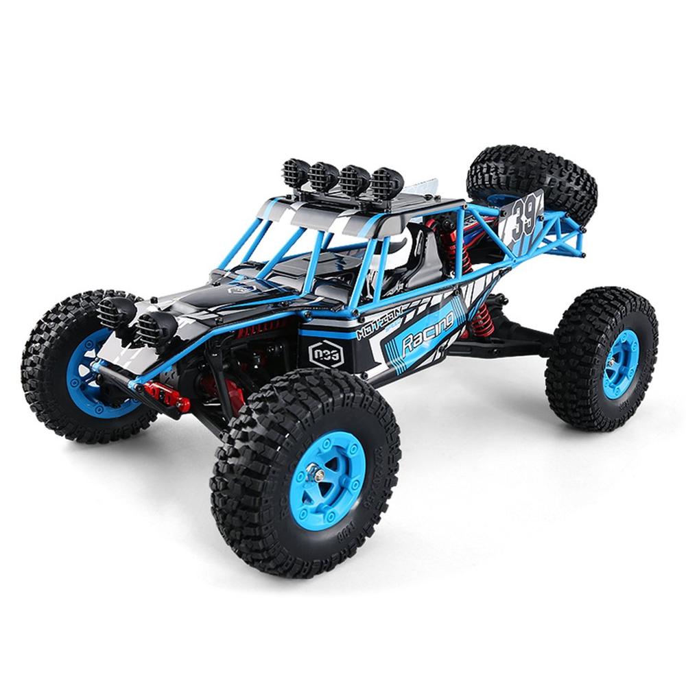 Masina cu telecomanda Eagle-3 Q39 albastra, 4WD, 1:12, viteza maxima 40 km/h, acumulator 7.4V 1500 mAh Li-Ion