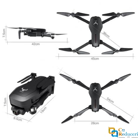 Drona SLX SG906 PRO 4K 5G GPS, brate pliabile, wifi, buton de Return To Home, camera 4K HD cu transmisie live pe telefon, capacitate baterie: 7.4V 2800 mAh, autonomie zbor ~ 25 de minute