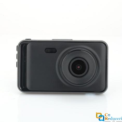 Camera de bord (dubla) DVR 1080P Full HD 3 inch IPS, senzor G, vedere nocturna, unghi de filmare 170 °, puteti inregistra fata si spate in acelasi timp, rezolutie camera 1920x1080