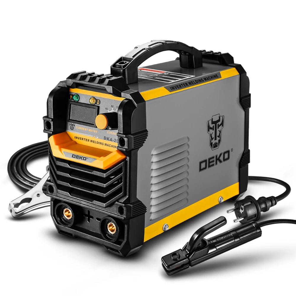 Aparat de sudura DEKO DKA - 200Y tip invertor, curent arc 200A, puterea de intrare 4.1KVA, electrod 1.6 - 4.0 mm, clasa de protectie IP21S