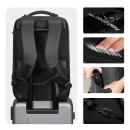 Rucsac/Ghiozdan Mark Ryden compatibil cu laptop 17.3, 30L, port USB, full impermeabil, sistem antifurt, unisex, spatios, negru, perfect pentru calatorie, servici  sau scoala    