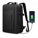 Rucsac/Ghiozdan Mark Ryden pentru laptop 17.3, extensibil 39L, pelerina impermeabila inclusa, port USB, full impermeabil, sistem antifurt, unisex, spatios, calatorie sau servici, negru