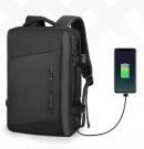 Rucsac/Ghiozdan Mark Ryden pentru laptop 17.3, 26L, port USB, full impermeabil, sistem antifurt, unisex, spatios, calatorie, scoala sau servici, negru