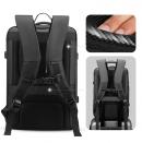 Rucsac/Ghiozdan Mark Ryden pentru laptop 17.3, 26L, port USB, full impermeabil, sistem antifurt, unisex, spatios, calatorie, scoala sau servici, negru