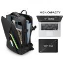 Rucsac/Ghiozdan Mark Ryden pentru laptop 17.3, 26L, port USB, full impermeabil, sistem antifurt, unisex, spatios, calatorie, scoala sau servici, negru