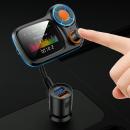 Modulator Fm, ecran mare color LCD 1.77, Bluetooth 5.0, suporta disc U si TF card, USB Mp3 Player, Aux, afiseaza tensiunea bateriei, Hands-free, incarcatare rapid QC 3.0