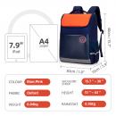 Ghiozdan de scoala Mark Ryden, ortopedic, spate ventilat, capacitate mare 20-39 l, pelerina impermeabila inclusa, full impermeabil, sistem antifurt, albastru