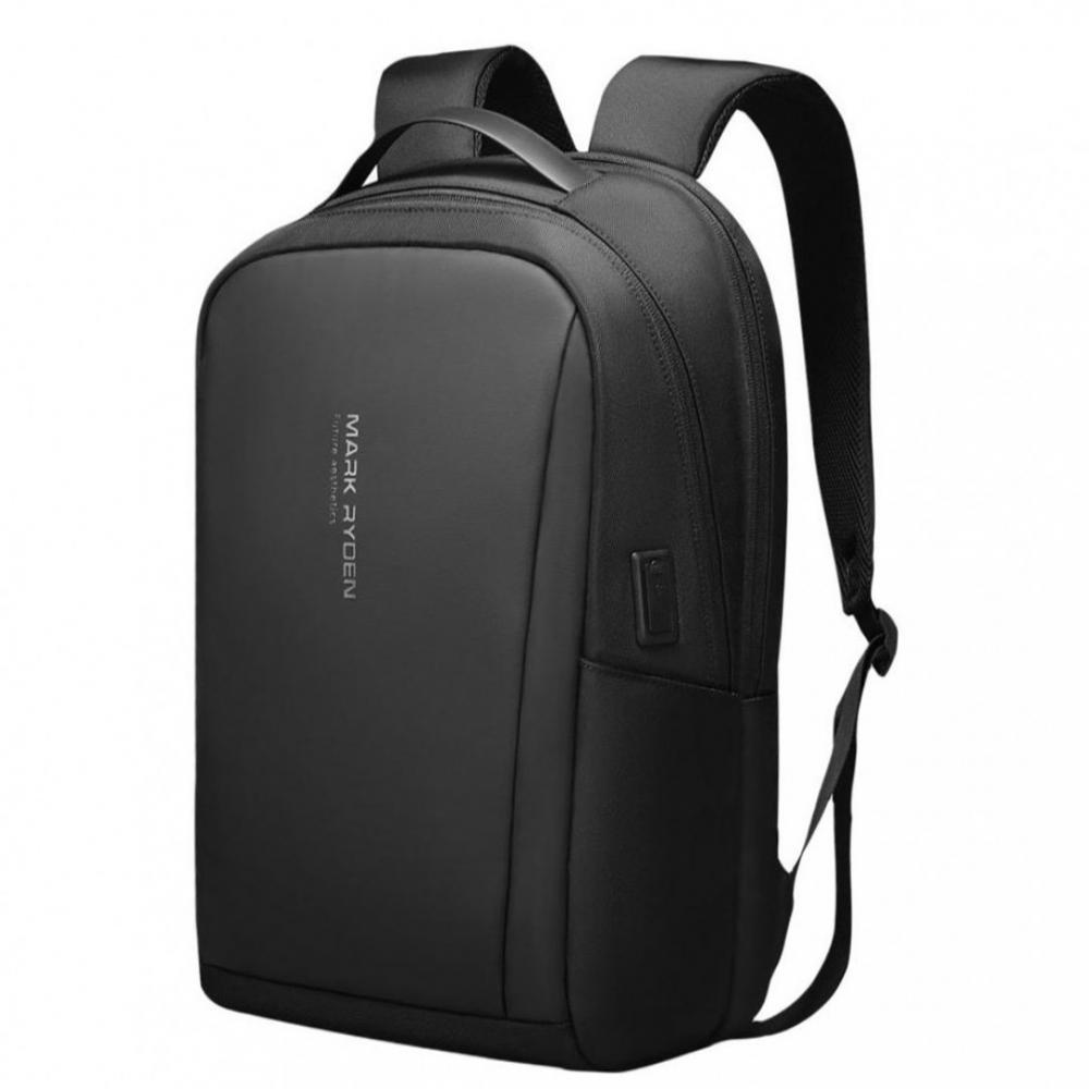 Rucsac/Ghiozdan Mark Ryden pentru laptop 15.6 inch, 20-39L, port USB, full impermeabil, sistem antifurt, unisex, spatios, calatorie, scoala sau servici, negru
