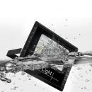 Set Proiector cu LED SMD putere de 40W + panou solar + telecomanda cu functii multiple + baterii incluse, rezistent la apa IP66, negru