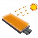 Lampa solara stradala dubla 60W, 216 Led-uri SMD, panou solar, acumulator, senzor de miscare si lumina, telecomanda, brat montare, baterii toate incluse