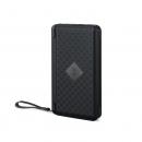 Baterie externa Power Bank, cu Incarcare Solara, 20000 mAh, 2 sloturi USB, 1 slot tip C, lanterna, incarcare magnetica wireless 10W