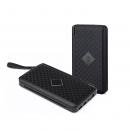 Baterie externa Power Bank, cu Incarcare Solara, 20000 mAh, 2 sloturi USB, 1 slot tip C, lanterna, incarcare magnetica wireless 10W