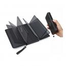 Baterie externa Power Bank, cu Incarcare Solara, 20000 mAh, 2 sloturi USB, 1 slot tip C, lanterna, incarcare magnetica wireless 10W