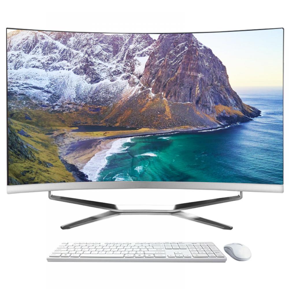 Sistem All-in-One K3 cu procesor Intel I7 3770 pana la 3.9 GHz, 27 inch, Full HD, 16GB DDR3, 512GB SSD MSATA, 1T HDD hard disk SATA 2.5, 2 x USB2.0, camera 3MP, sursa 65 W, monitor curbat, alb