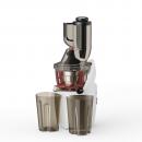 Storcator de fructe si legume cu melc, 240W, 55 RPM, antipicurare, recipient suc 700 ml, recipient pulpa 700 ml, functie reverse, presare la rece, tub alimentare 7.6 cm, alb