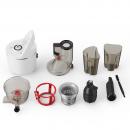 Storcator de fructe si legume cu melc, 240W, 55 RPM, antipicurare, recipient suc 700 ml, recipient pulpa 700 ml, functie reverse, presare la rece, tub alimentare 7.6 cm, alb