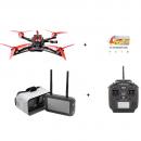 Set Drona profesionala pentru curse EMAX viteza 110 km/h, cu Google VR EMAX Transporter 2 HD, telecomanda RadioMaster TX12 si baterie drona 6S 850 mAh