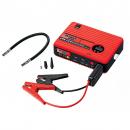 Acumulator extern pornire auto / Jump Starter 12 V cu compresor 2V/120W, curent de pornire 300 A, curent maxim 600 A, capacitate 14000 mAH, lanterna 