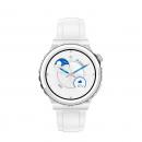 Ceas Smartwatch E23, Ecran tactil de 1,32, BT CALL, curea silicon, capacitate baterie 220mAh, memorie ROM 256KB, RAM 192KB Flash, 64MB, oxigen in sange, ritm cardiac, monitorizare activitati, player muzica, alb