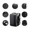 Rucsac business, Kingsons, compatibil cu laptop 15,6 inch, impermeabil, port USB, antifurt, rezistent la socuri, negru