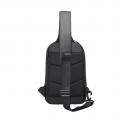 Geanta pentru umar/piept Mark Ryden, cu o singura curea, full impermeabila, Port USB, sistem antifurt, eleganta si practica, unisex, spatioasa, compatibila cu tableta 11 inch, neagra