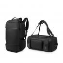 Rucsac multifuncional pentru calatorie OZUKO, port USB, antifurt, lacat TSA, full-impermeabil, buzunar pentru incaltaminte, reflectorizant, negru