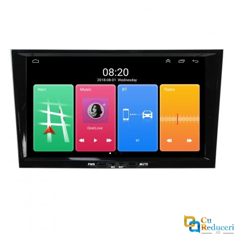 Navigatie Opel 8 inch universal, Android 11, 2GB RAM + 32GB ROM, AHD, RCA, microfon, IPC, CARPLAY, AUTO, culoarea gri