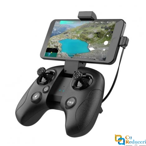 Drona profesionala HUBSAN BLACKHAWK 1 HD 4K GPS WiFi 9000m FPV GPS, brate pliabile, stabilizator pe 3 axe, Flux optic, camera 4K Ultra HD cu transmisie live pe telefon, capacitate baterie: 14.4V 3200 mAh, autonomie zbor ~ 37de minute, 2 acumulatoare