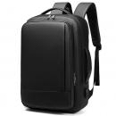 Rucsac/Ghiozdan, MingLu, compatibil cu laptop 15.6 inch si tableta 7.9 inch, extensibil 19-29L, port USB, impermeabil, unisex, spatios, calatorie, scoala sau servici, negru