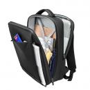 Rucsac pentru laptop 15.6 inch, MingLu, capacitate 20-39L, port USB, impermeabil, antifurt, unisex, dimensiuni 300 x 130 x 430 mm, negru
