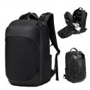 Rucsac Ozuko, compatibil cu laptop 15.6 inch, material oxford impermeabil, 28 L, structura multi divizata, 46x18x32 cm, negru