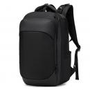 Rucsac Ozuko, compatibil cu laptop 15.6 inch, material oxford impermeabil, 28 L, structura multi divizata, 46x18x32 cm, negru