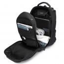 Rucsac pentru laptop 15.6 inch, OZUKO, 26L, material oxford impermeabil, structura multi-divizata, 46 x 18 x 32 cm, negru