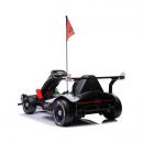 Kart electric, viteza maxima 20km/h, pentru copii 2-13 ani, motor 2x45W, baterie 24V 7Ah, greutatea maxima suportata 80kg, telecomanda, claxon, lumini LED, muzica, USB, Bluetooth, alb