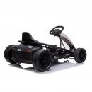 Kart electric, viteza maxima 13km/h, pentru copii 2-13 ani, motor 2x60W, baterii 2 x 12V7Ah, greutatea maxima suportata 80kg, telecomanda, claxon, muzica, USB, Bluetooth, alb