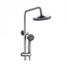 Coloana de dus cu 3 functii, Momali, material corp principal din alama si maner din zinc, sistem de control al apei, design modern, culoare crom