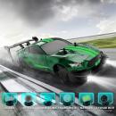 Masina cu telecomanda R-18 4WD, scara 1:16, drift car, viteza maxima 30km/h, 2 x acumulatare 7.4V 600mAh, 2 x seturi de roti, autonomie 30 min, lumini LED, verde